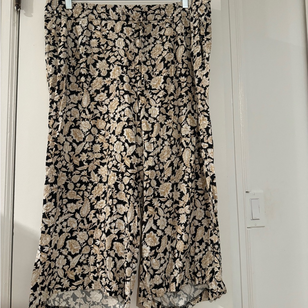 Old navy - wide leg elastic waist cinch cropped pants - size 2x plus - Picture 4 of 5
